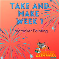 Take and Make week 1: Firecracker painting Badge